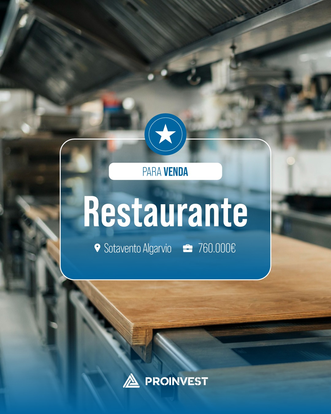 Restaurante para no Sotavento Algarvio para venda